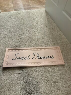Sweet Dreams Pink Wall Sign - Home Accents